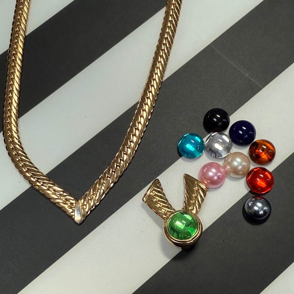 Joan Rivers Gold Necklace with Colorful Interchangeable Beads - Picture 3 of 5